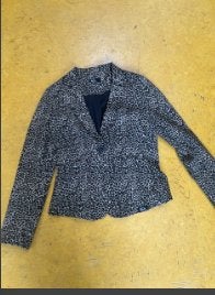 blazer met panterprint, Bruin, &Co Woman, Jasje, Gedragen