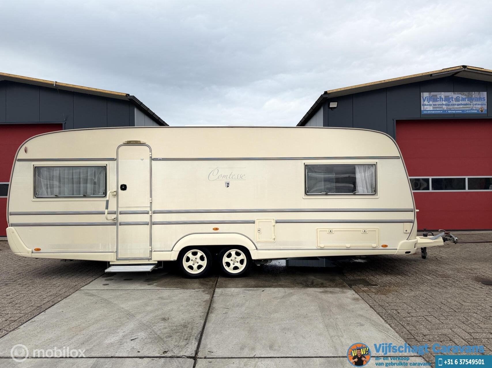 Tabbert Comtesse 650 incl mover, airco, Caravans en Kamperen, Tabbert, 8 meter en meer, Tot en met 4, 1500 - 2000 kg