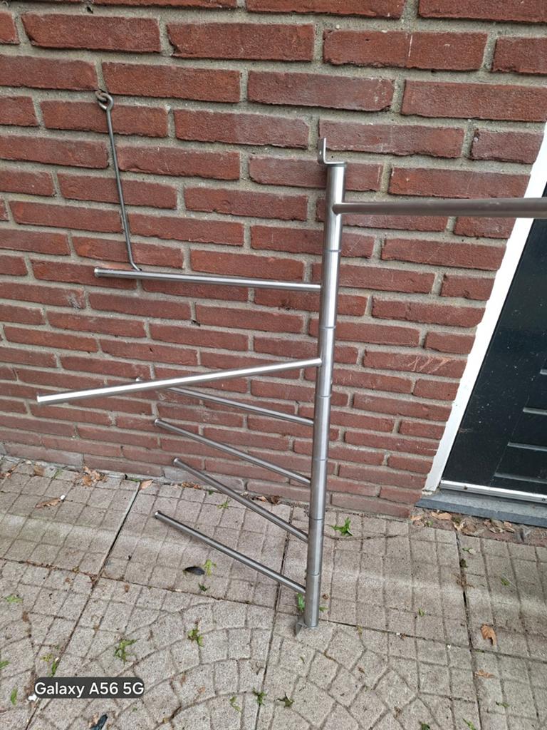 Metalen handdoekrek/droogrek, Ophalen of Verzenden, Gebruikt