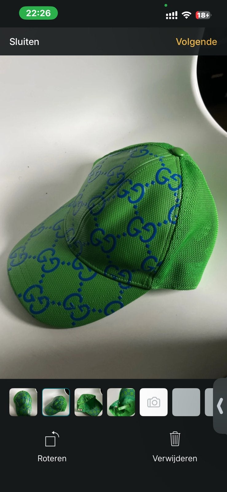 Gucci pet, Kleding | Heren, Hoeden en Petten, Ophalen of Verzenden, Zo goed als nieuw