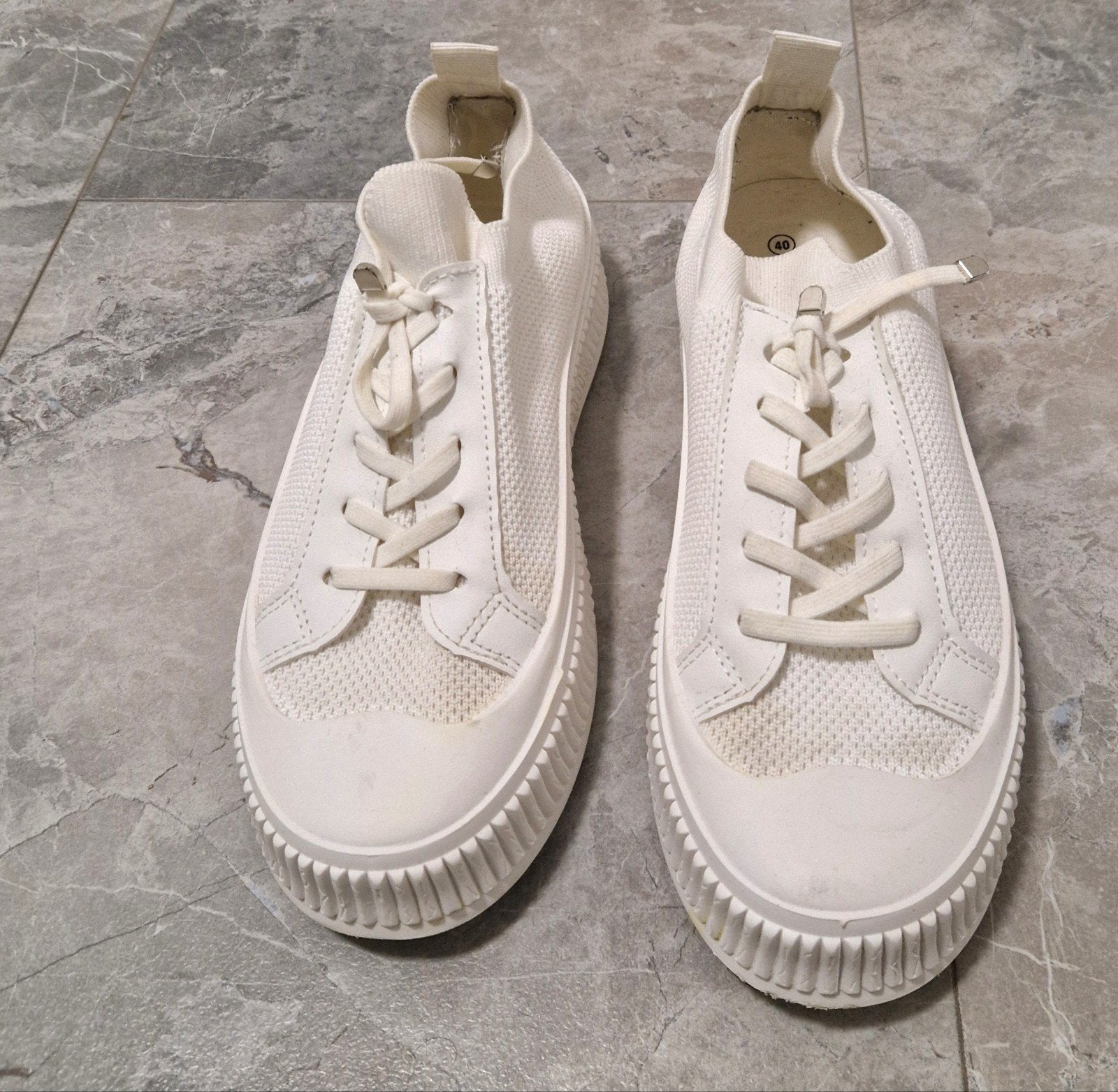 Graceland Witte Sock Sneakers / Platform Sneakers (Maat 40), Kleding | Dames, Schoenen, Ophalen of Verzenden, Zo goed als nieuw