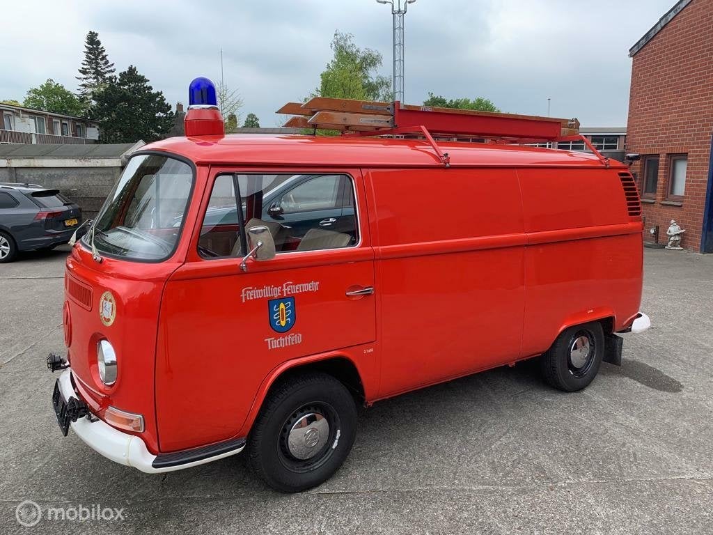 Volkswagen T2 14000 km 1972 brandweer nieuwstaat, Auto's, Bestelauto's, Achterwielaandrijving, Gebruikt, 4 cilinders, Volkswagen
