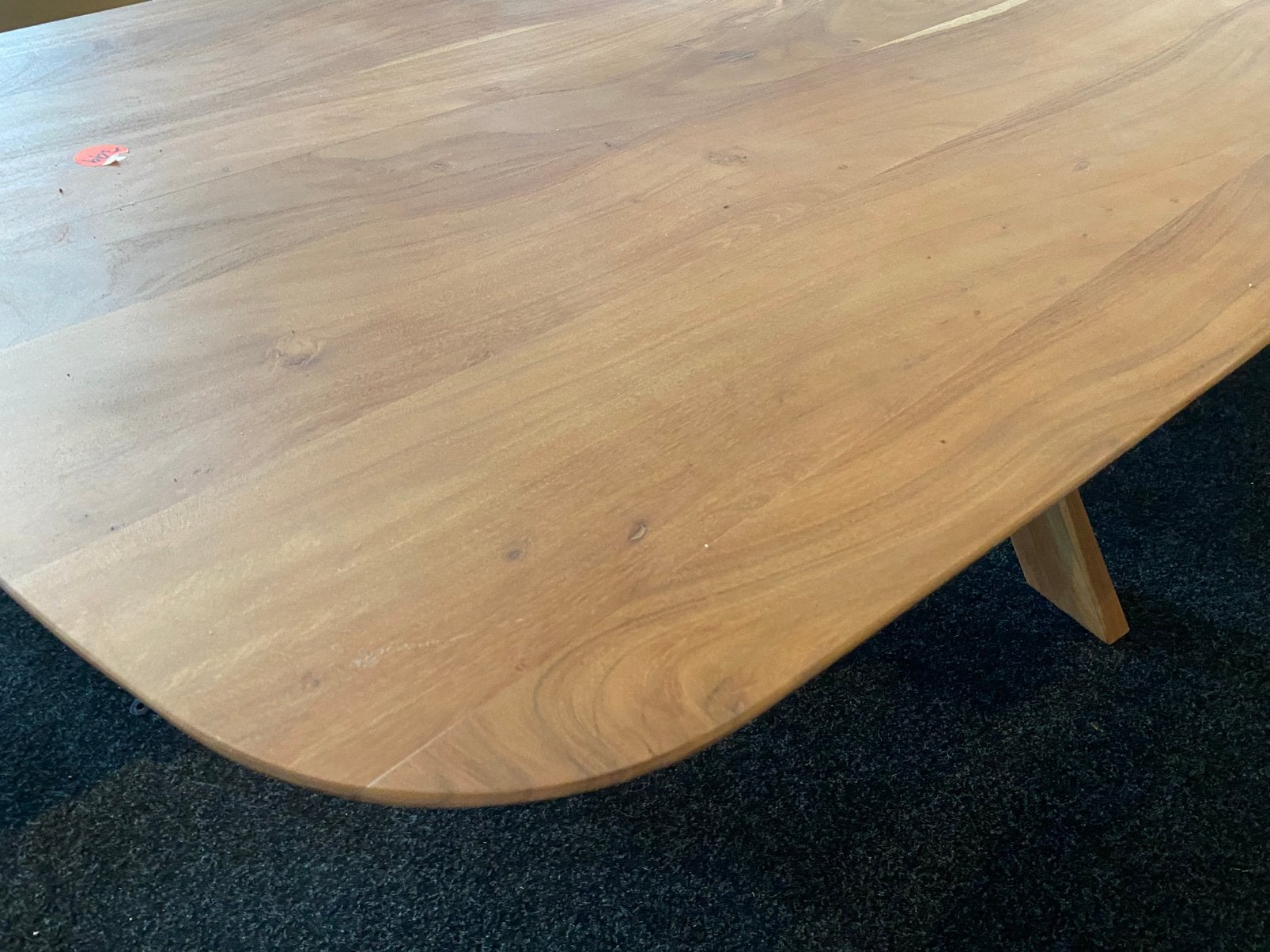 Stijlvolle massief houten eettafel unieke kruispoot 240x100, Ophalen, 100 tot 150 cm, Vier personen, Ovaal