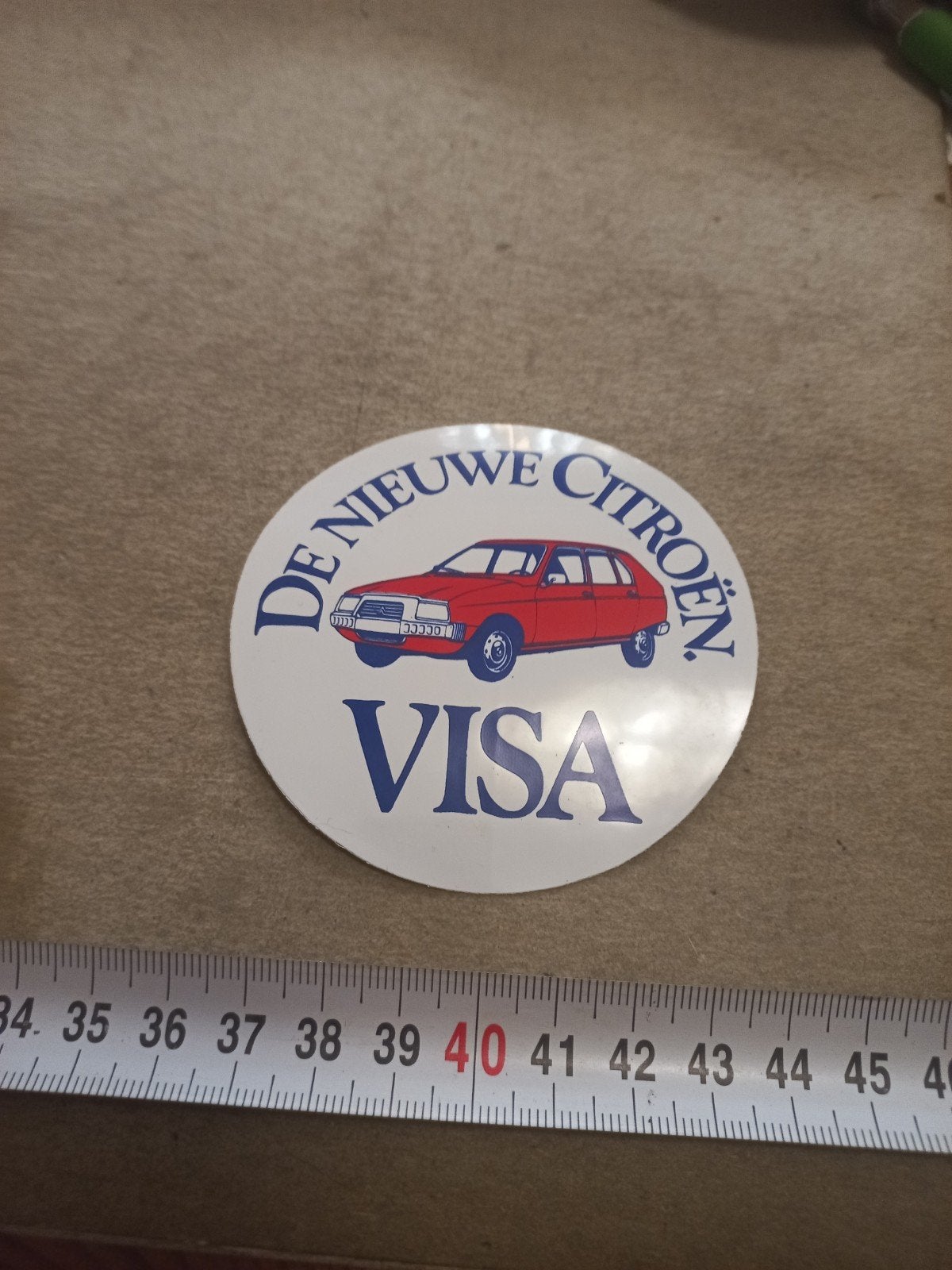 Vintage Citroën Visa Sticker - 'De Nieuwe Citroën', Ophalen of Verzenden