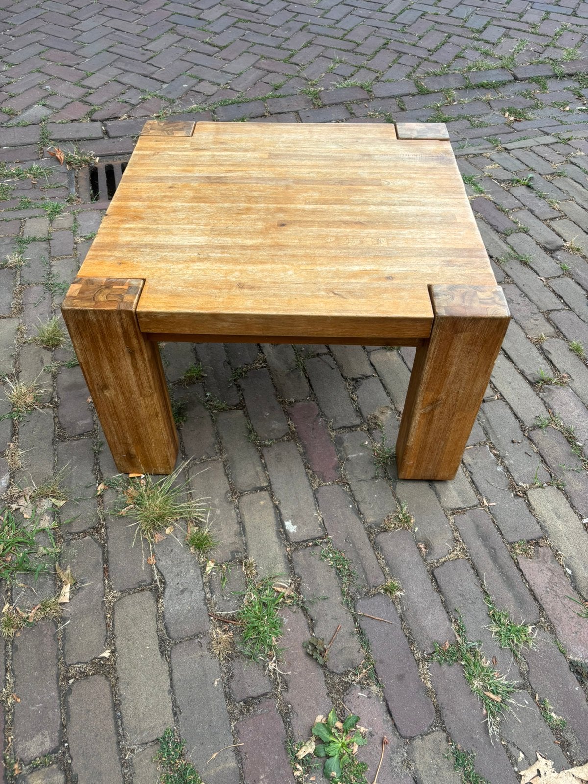 Tafeltje, Vierkant, 55 tot 75 cm, Zo goed als nieuw, Ophalen