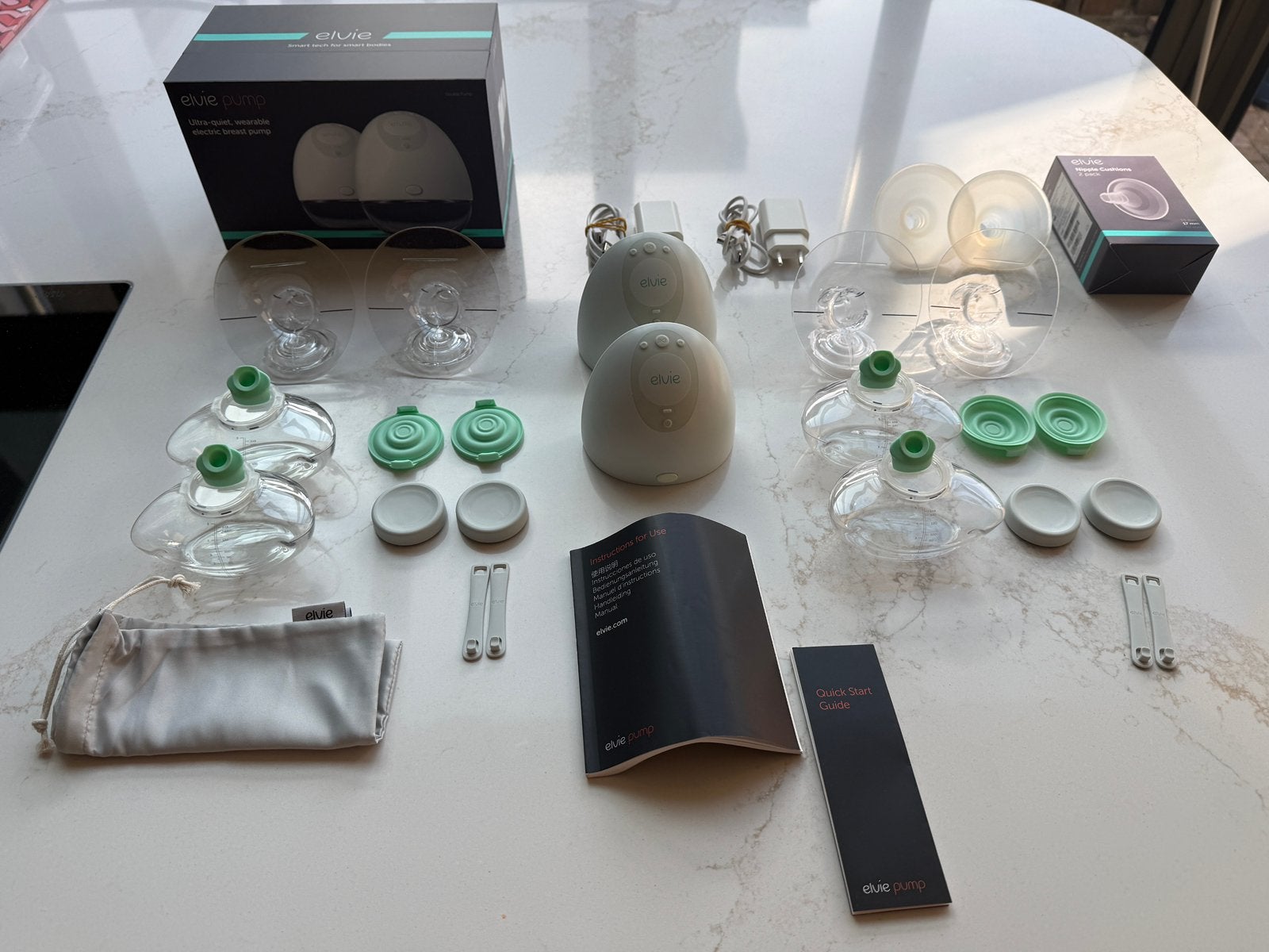Elvie pump - elektrische dubbele borstkolf, Ophalen, Borstkolf, Elvie, Dubbelzijdig