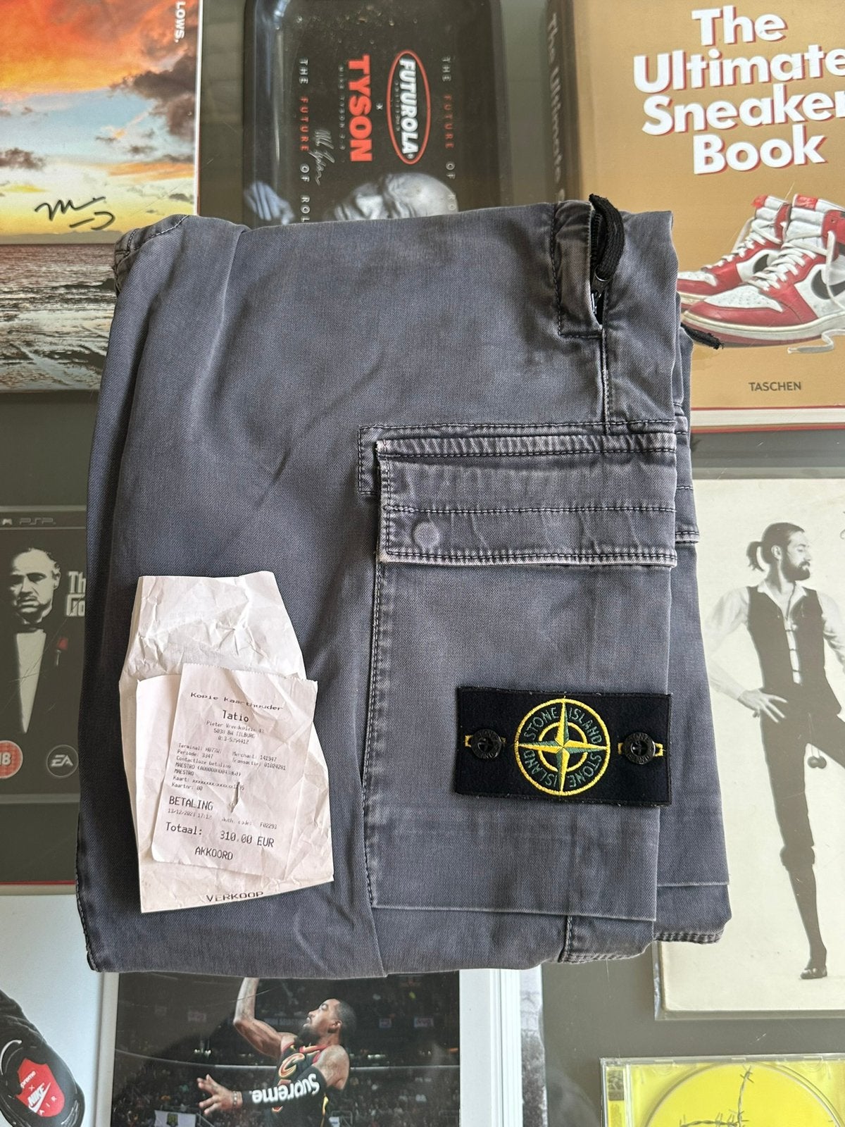 Stone Island Cargo Broek –  W32 (Incl. Bon), Ophalen of Verzenden, Zo goed als nieuw, Grijs