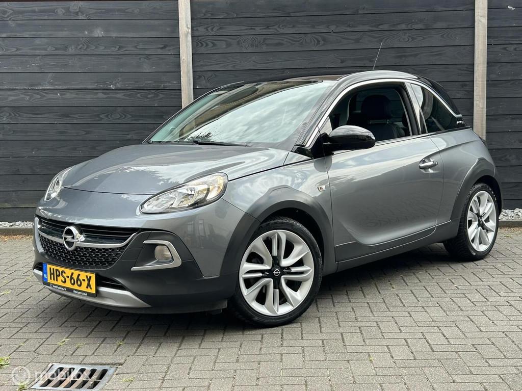 Opel ADAM 1.2i Rocks uitvoering / half leder / airco / 17" L, ADAM, Gebruikt, Zwart, 4 cilinders