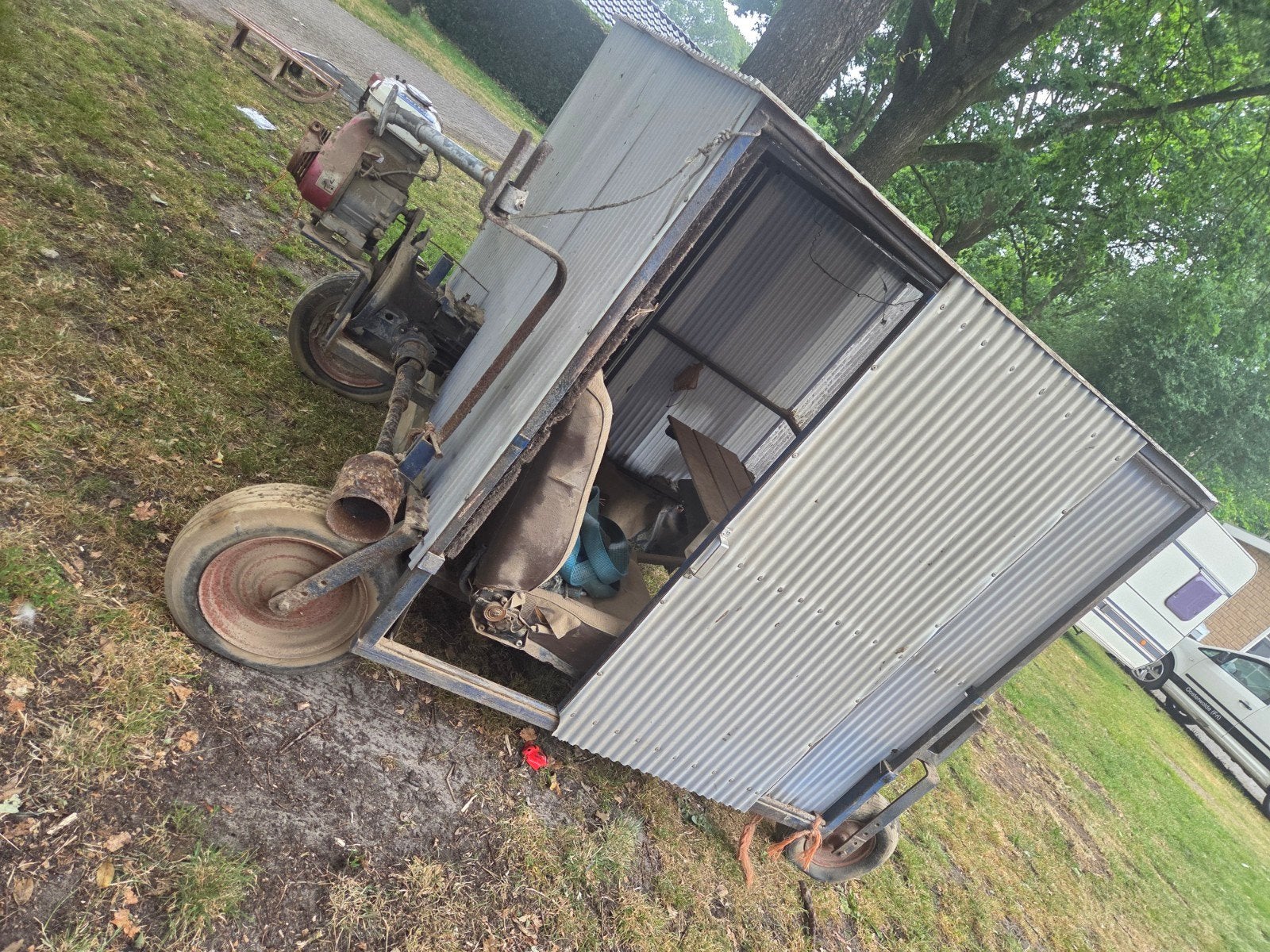 antieke selectie kar met honda g150 moter, Ophalen of Verzenden