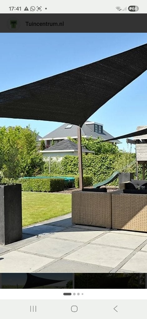 Doek nesling coolfit 5x5x7, Tuin en Terras, 150 tot 300 cm, Ophalen of Verzenden, Nieuw, Knikarmscherm