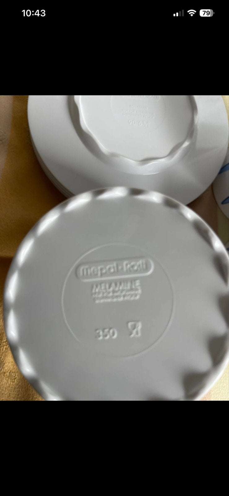 Mepal Rosti Melamine Kop en Schotel Set (6 stuks), Caravans en Kamperen, Kampeeraccessoires, Ophalen, Gebruikt
