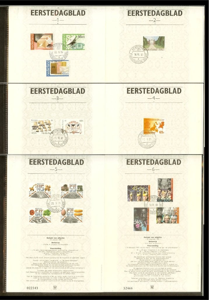 Uitzoeken Nederland EDB Enschede complete jaargangen, Postzegels en Munten, Postzegels | Eerstedagenveloppen, Onbeschreven, Nederland