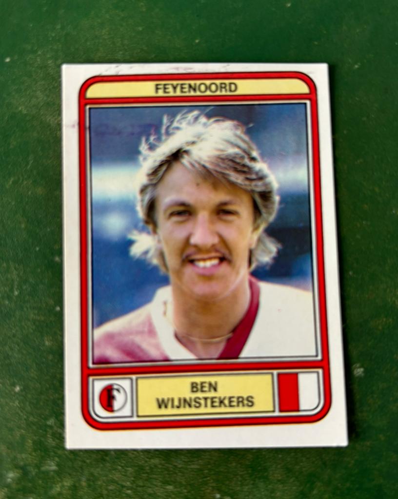 Panini plaatje Ben Wijnstekers Feyenoord voetbal 80, Ophalen of Verzenden, Zo goed als nieuw, Feyenoord