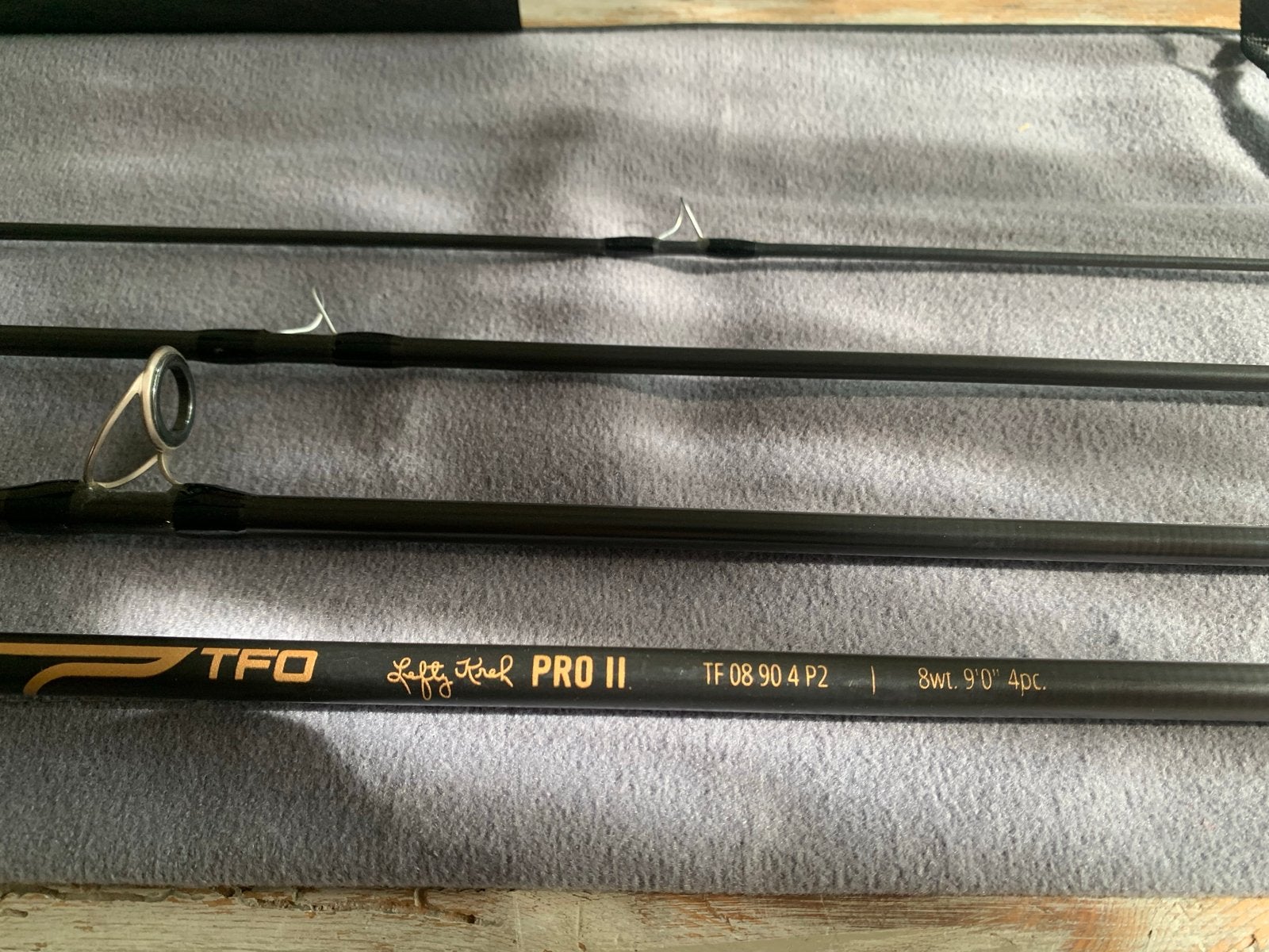 TFO Lefty Kreh Pro II Vliegenhengel 8wt 9'0" 4pc, Ophalen, Zo goed als nieuw, Werphengel