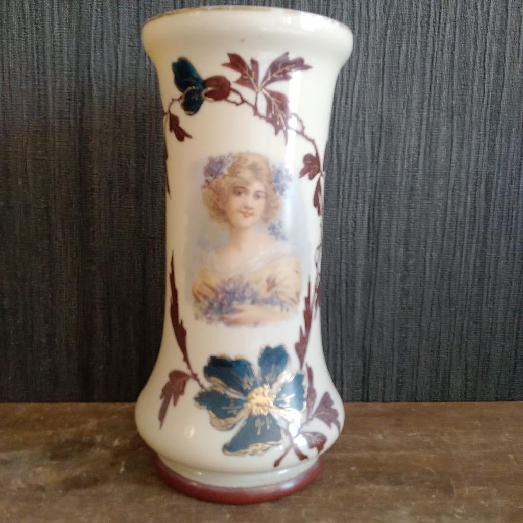 Prachtige vintage opaline vaas, Verzamelen, Retro, Verzenden, Huis en Inrichting