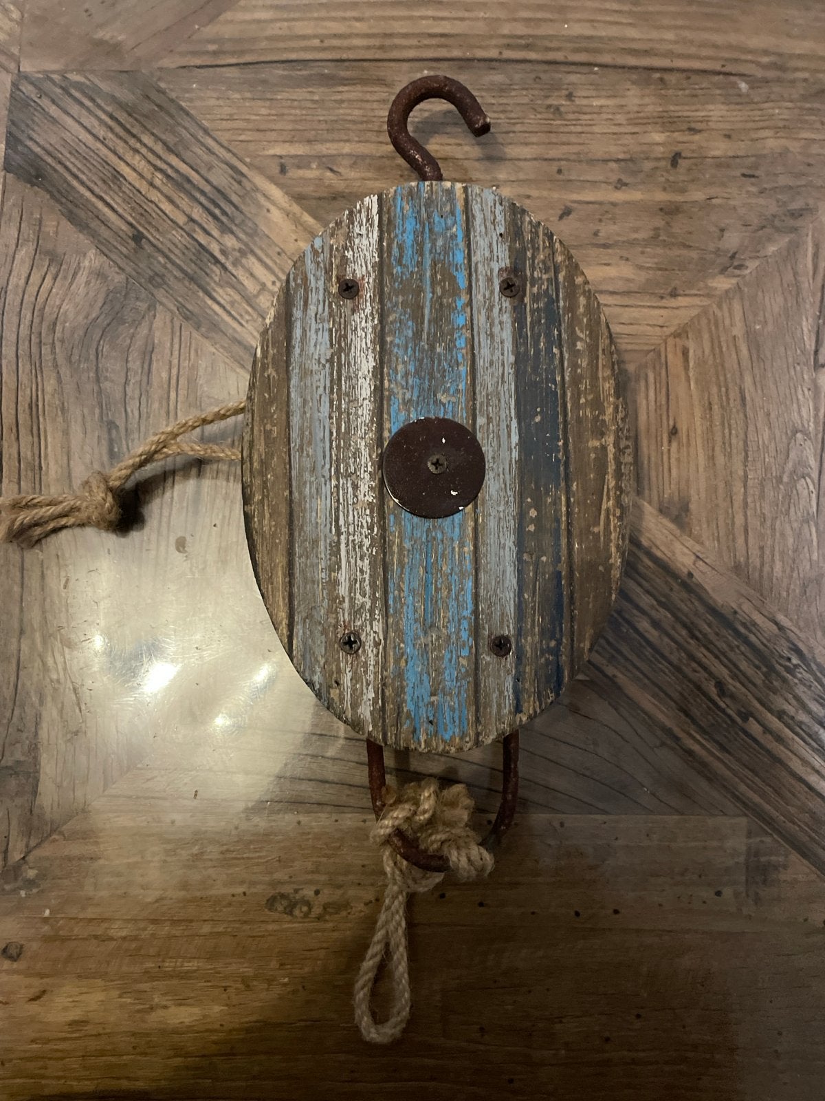 Decoratieve Katrol Maritieme Stijl, Ophalen of Verzenden