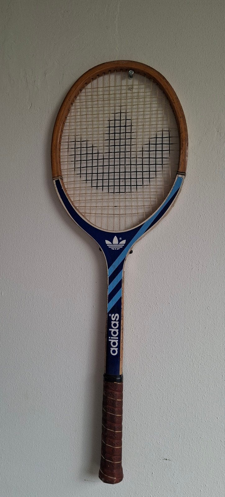 Vintage Adidas tennisracket - Houten frame, Ophalen of Verzenden, Gebruikt, Racket, Adidas