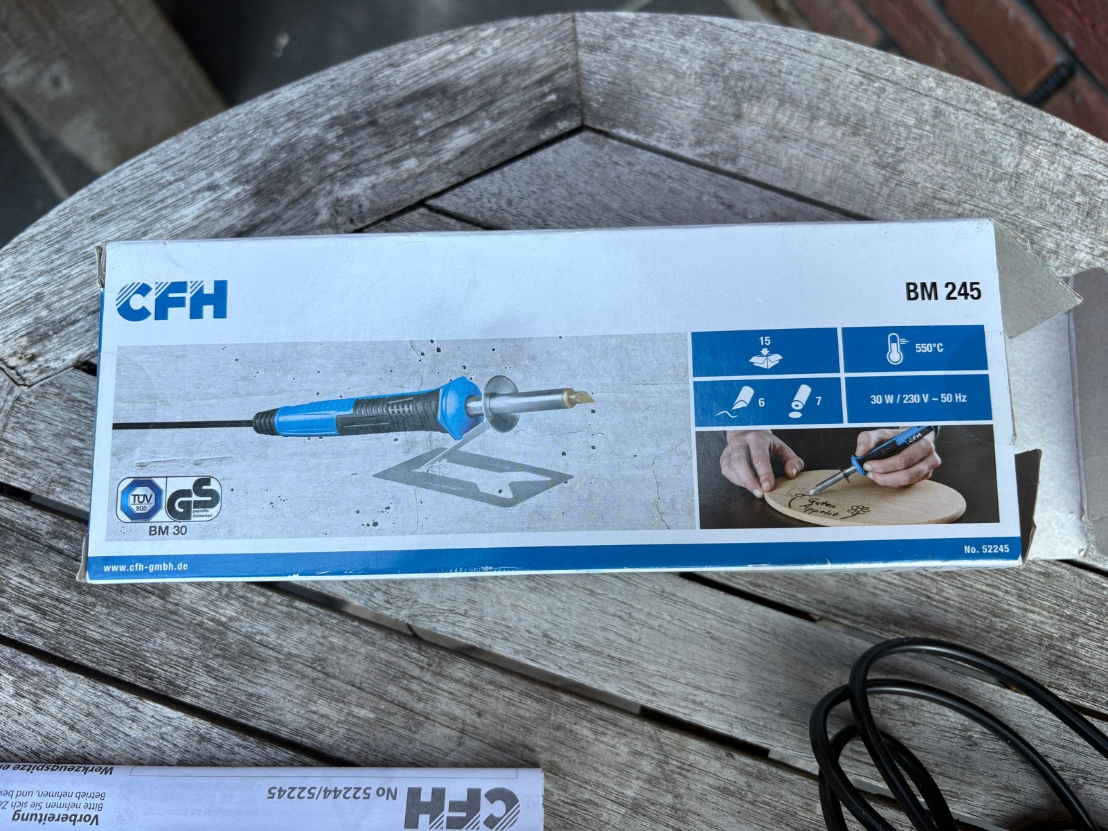 CFH soldeerbout/brandpen BM 245 - Een keer gebruikt, Ophalen, Gereedschap of Toebehoren, Metaal, Zo goed als nieuw