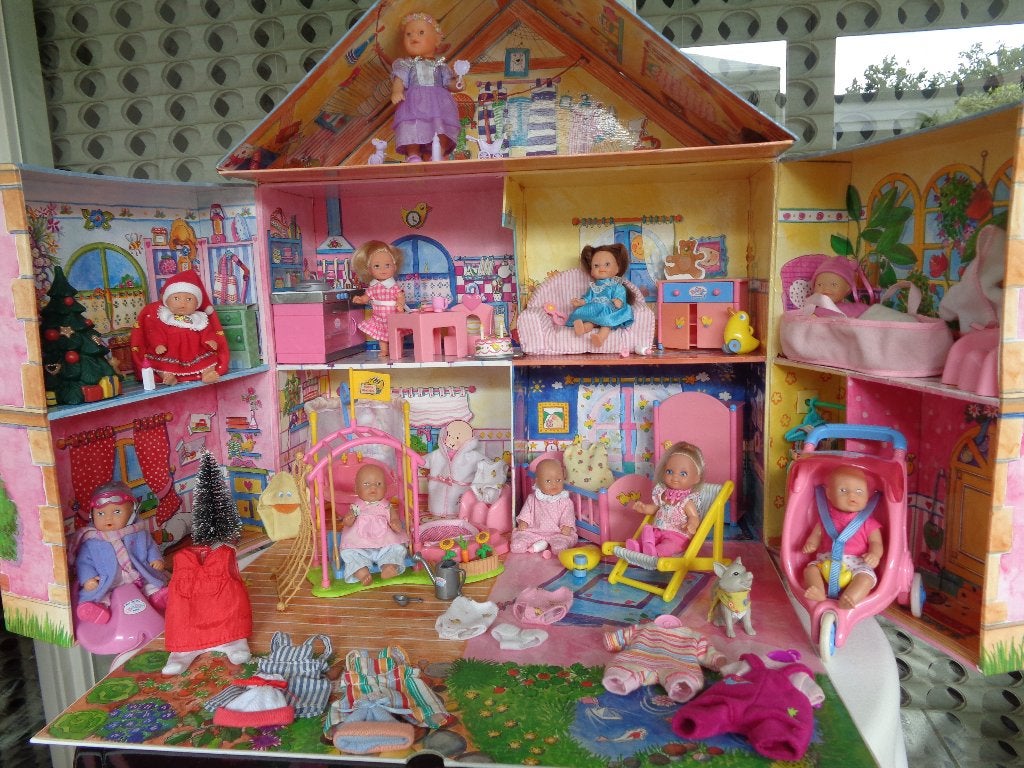 Baby Born Mini World compleet Poppenhuis, Ophalen of Verzenden, Zo goed als nieuw, Poppenhuis