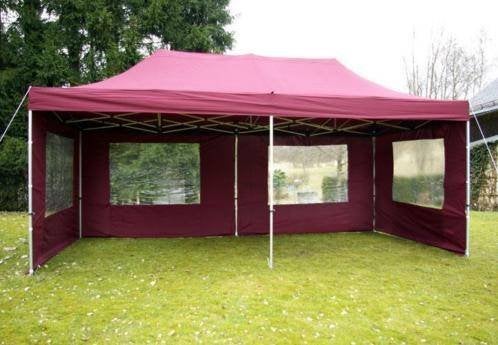 Topklasse 3x6m Vouwtent / Easy Up Vouw-Partytent. Rood, Ophalen of Verzenden, Nieuw, 5 tot 8 meter, Opvouwbaar