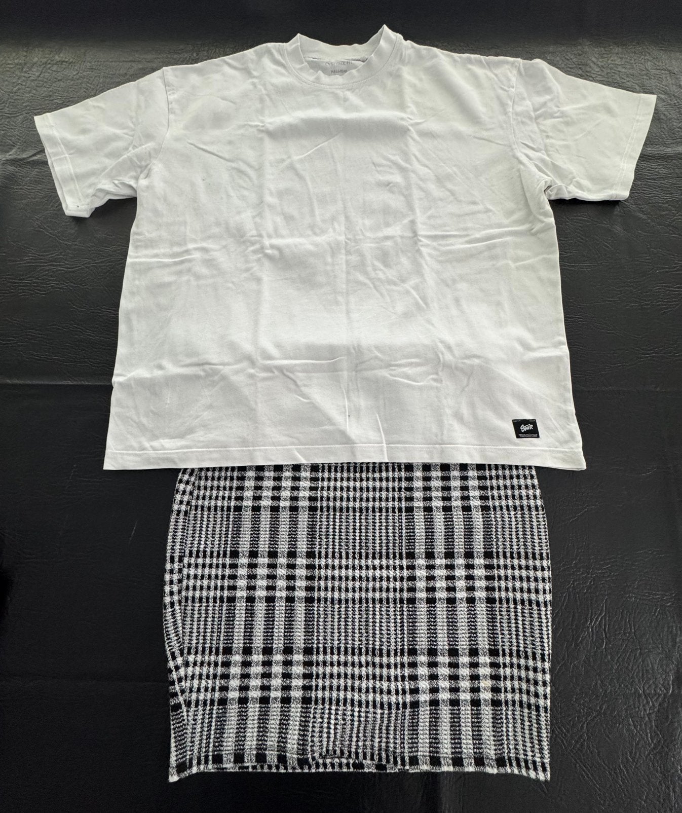 Dames kledingpakket M 38 oversized shirt + minirok rok, Ophalen of Verzenden, Gedragen, Maat 38/40 (M)