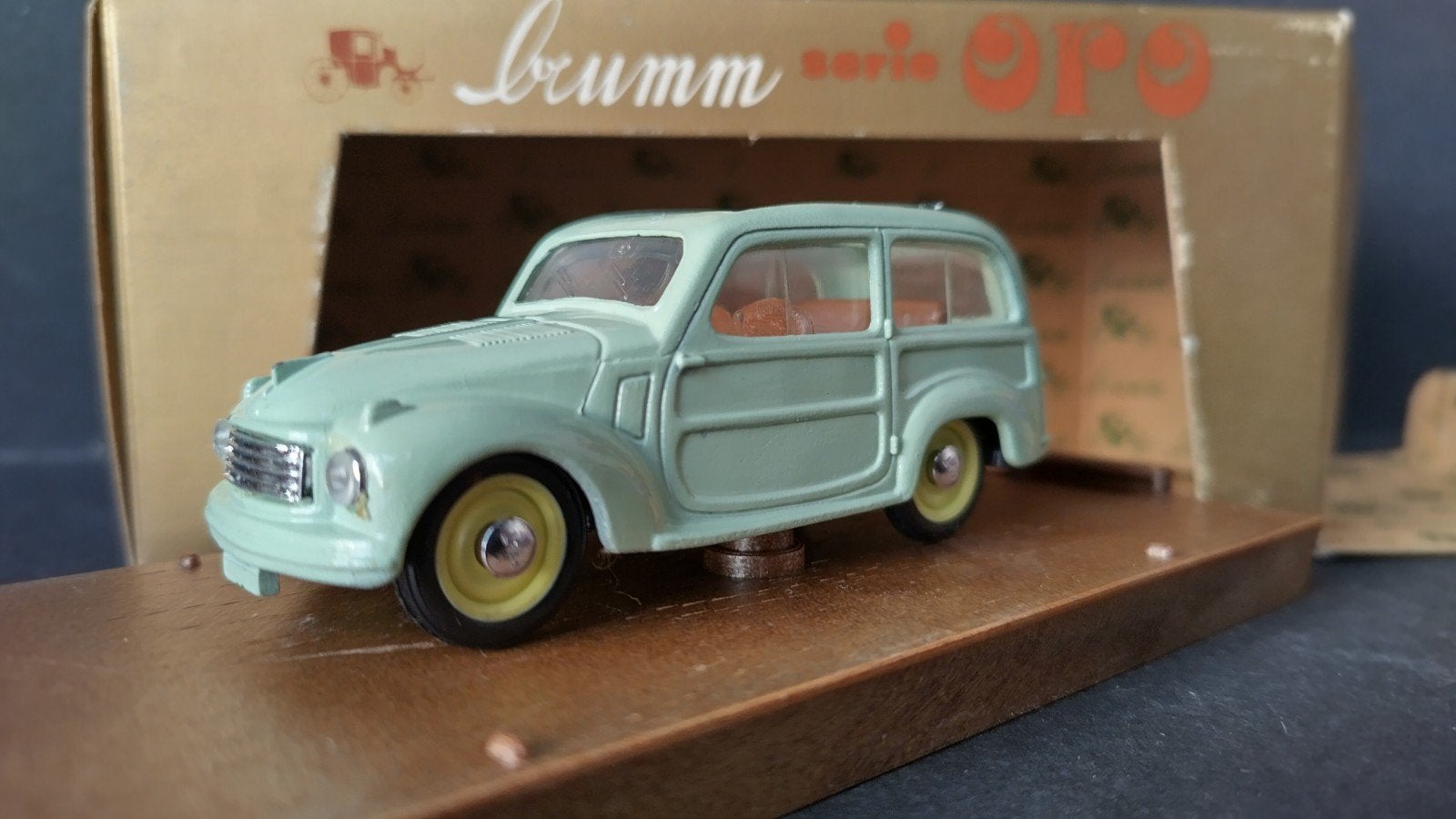 Fiat 500 C Belvedere 1:43 Brumm Pol, Overige merken, Auto, Verzenden, .