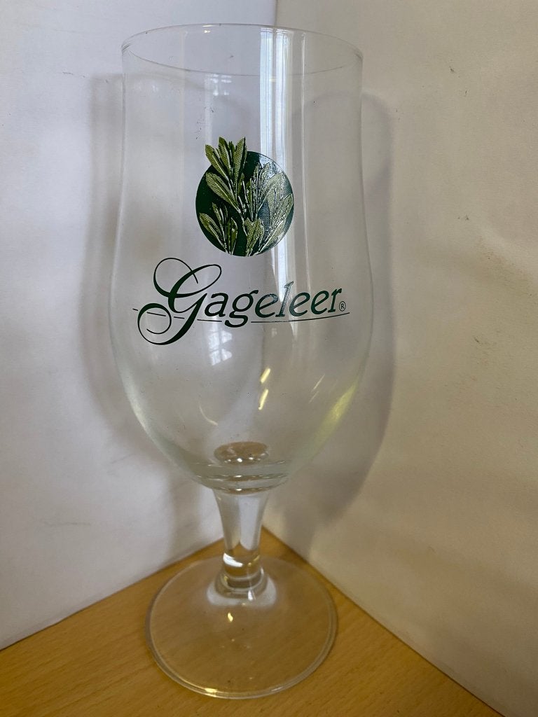 Gageleer bierglas 33cl, Ophalen of Verzenden, Zo goed als nieuw, Glas of Glazen, Overige merken