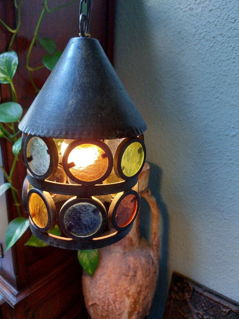 Brutalist lamp bru, Huis en Inrichting, Ophalen of Verzenden, Gebruikt, Glas