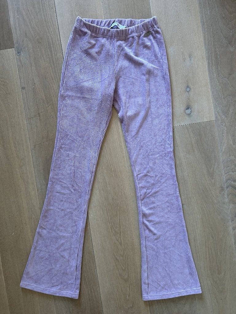 Flared riblegging Ambika - mt L, Kleding | Dames, Paars, Maat 42/44 (L), Ophalen of Verzenden, Zo goed als nieuw
