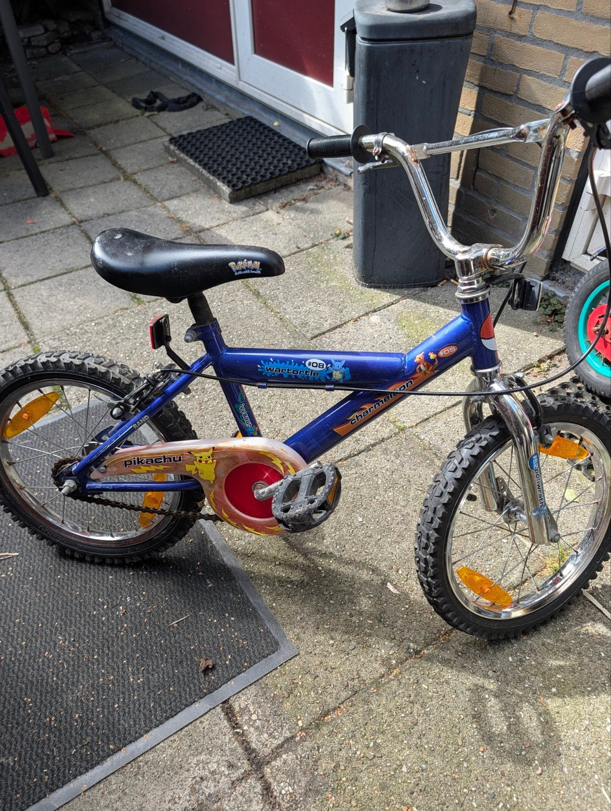 Pokemon kinderfiets - vintage uit 1999/2000 16 inch, Velgrem, Ophalen of Verzenden, RAND, 16 tot 20 inch