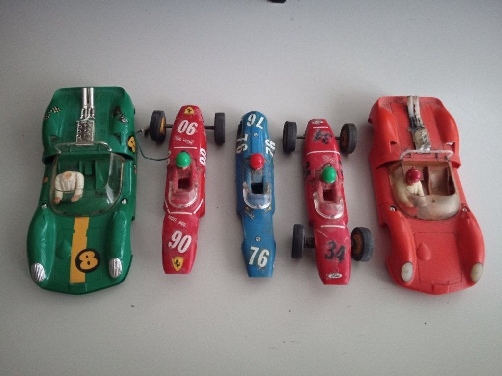 Restanten Scalextric en Fleischmann autos en onderdelen, Ophalen of Verzenden, Gebruikt, Elektrisch, Fleischmann