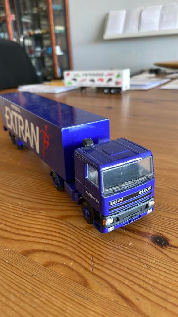 Daf 95 400 Ati truck met oplegger “Extran”, Ophalen of Verzenden, Zo goed als nieuw, Bus of Vrachtwagen, Lion Toys