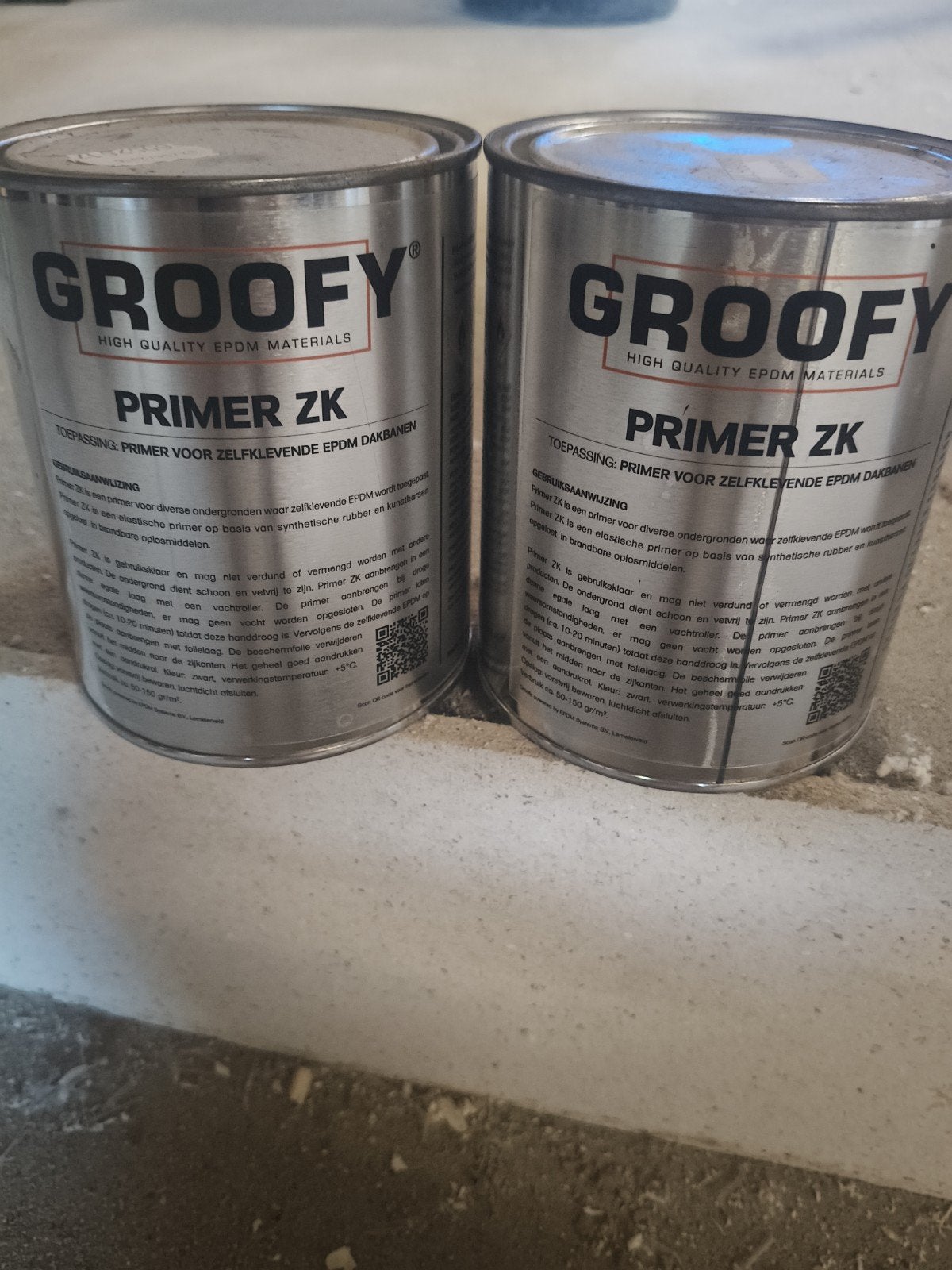 Groofy Primer ZK voor zelfklevende EPDM dakbanen, Nieuw, Beits, Ophalen of Verzenden, Grijs