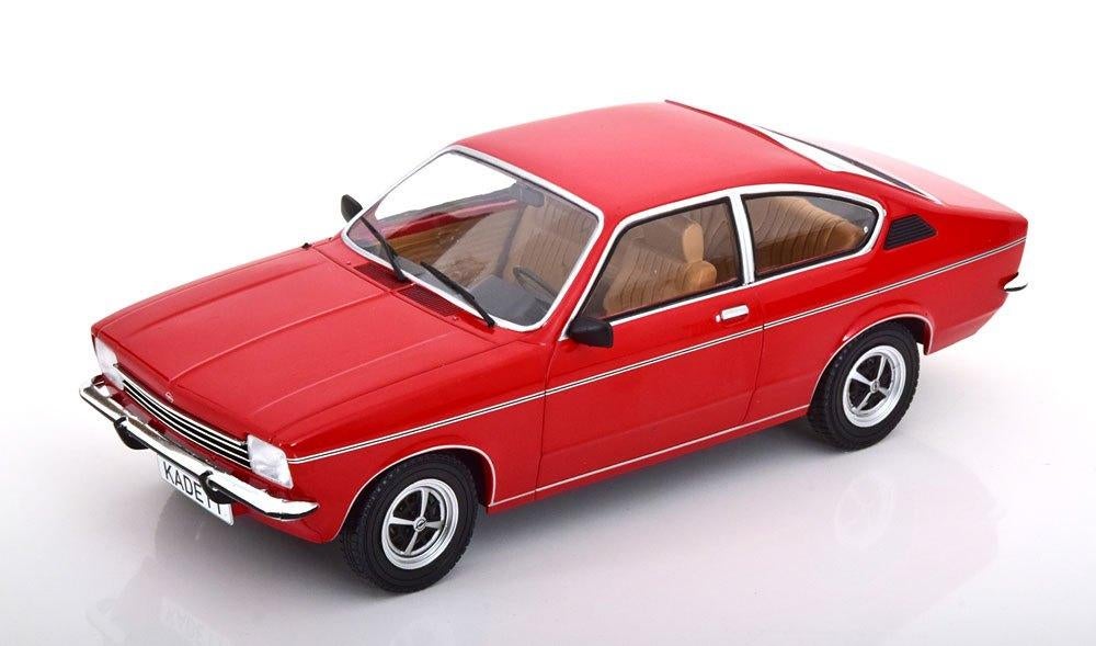 Opel Kadett C Coupe kleur rood gesloten model van MCG 1:18, Ophalen, Nieuw, Auto, Overige merken