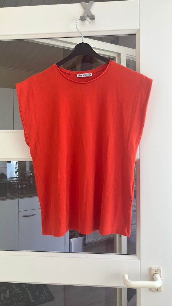 Zara mooie oranje stetch top mt M, Maat 38/40 (M), Oranje, Ophalen of Verzenden, Zo goed als nieuw