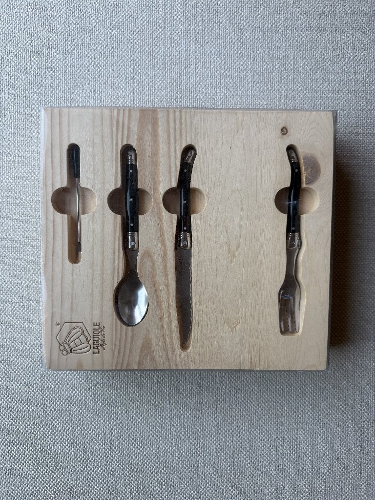 Chique 16-delig bestek Laguiole Style de Vie, Ophalen, Bestekset, Rvs of Chroom, Nieuw