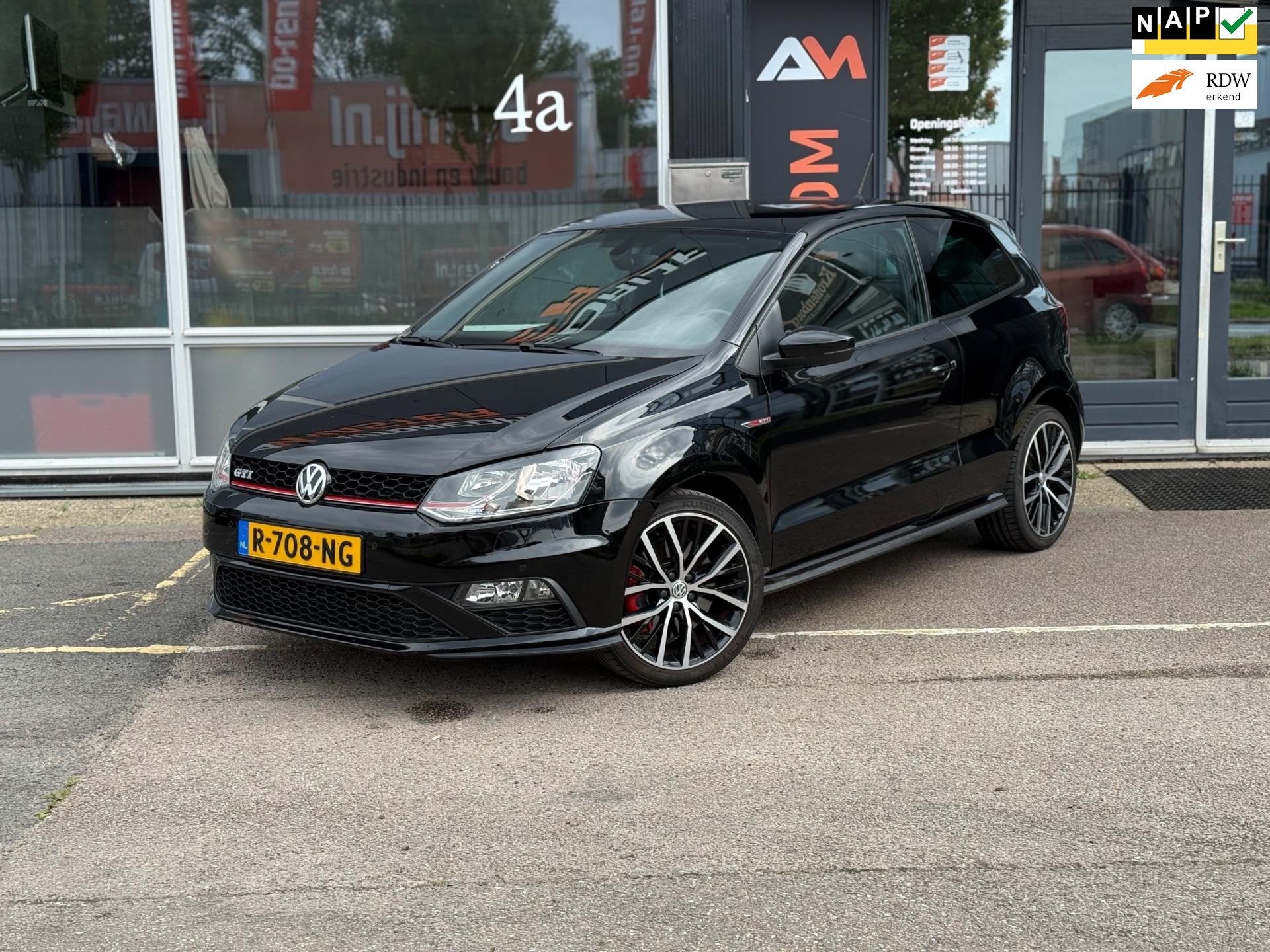 Volkswagen Polo 1.8 TSI GTI | Airco | Cruise | Stoelver. |, Gebruikt, Euro 6, Automatische klimaatregeling, Zwart
