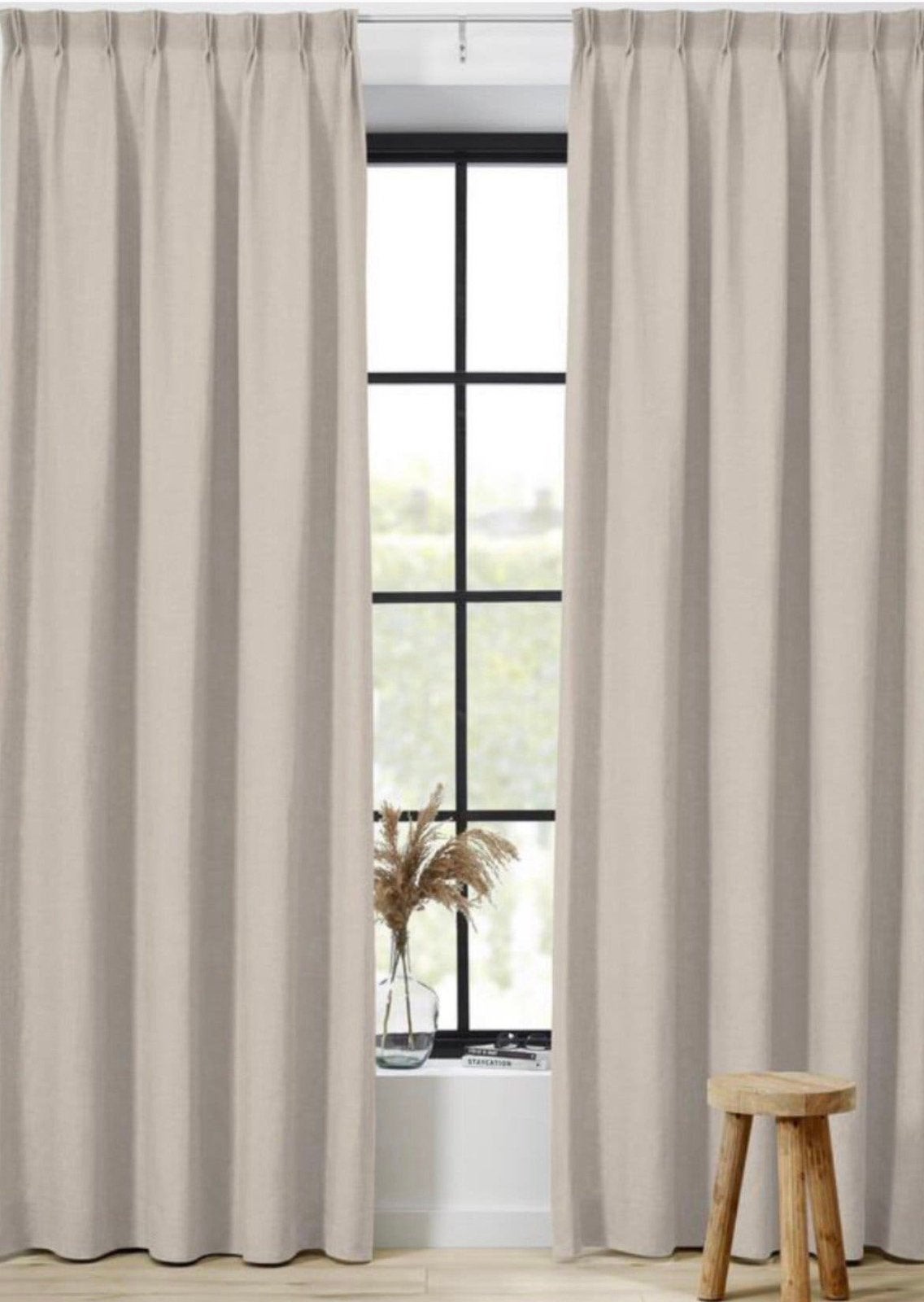 Gordijnen Mila off white verduisterend 190 cm totaal kwantum, Kwantum, Ophalen of Verzenden, Nieuw, Verduisterend