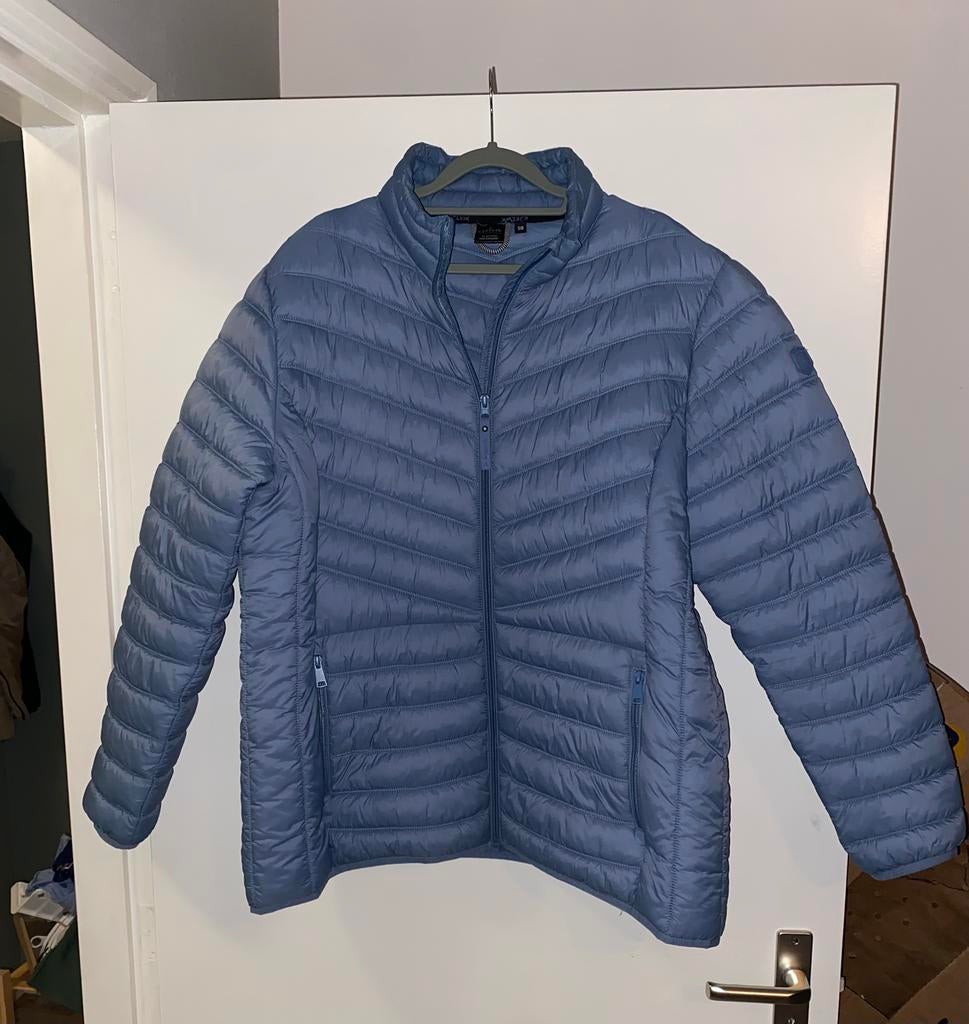 Kjelvik gewatteerde outdoor jas Maat 50 vrouwenmodel, Ophalen of Verzenden, Zo goed als nieuw, Maat 48/50 (M), Blauw