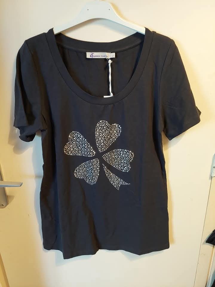 Zwangerschap T-shirt met strass - Otto 44/47cm, Ophalen, Zwart, Maat 46/48 (XL) of groter, Nieuw