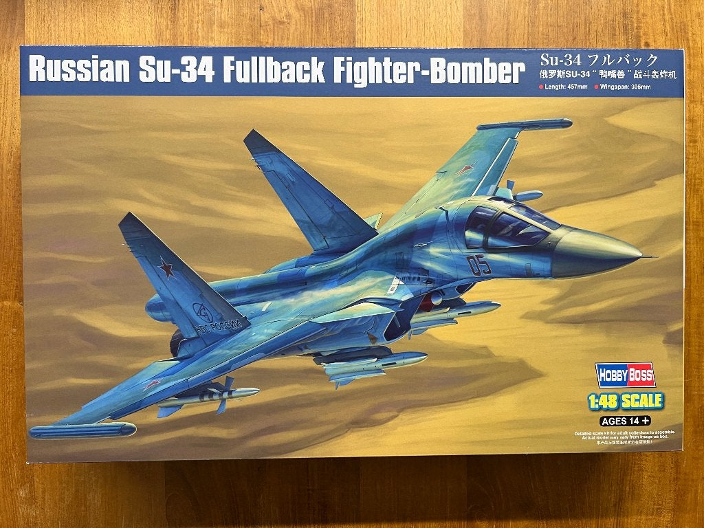 HobbyBoss Su-34 Fullback F/B 1:48 bouwpakket – 81756, Overige merken, Nieuw, Ophalen of Verzenden, Groter dan 1:72