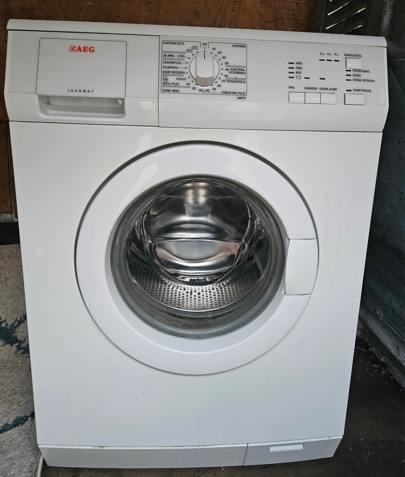 Aeg wasmachine weinig gebruikt, Ophalen, Zo goed als nieuw, 85 tot 90 cm, 1200 tot 1600 toeren