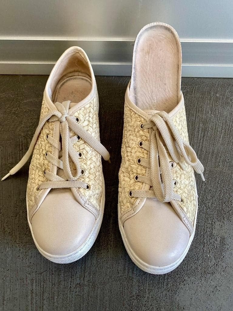 J301 Gabor maat 39/G sneakers gympen schoenen beige/wit, Beige, Gabor, Ophalen of Verzenden, Sneakers of Gympen