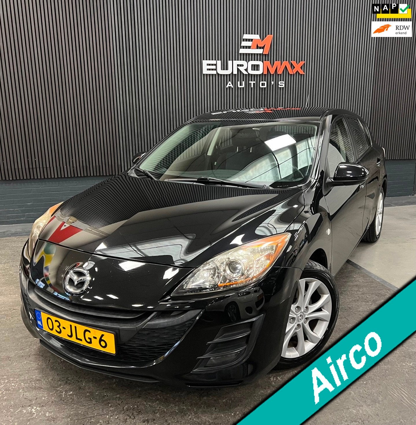Mazda 3 2.0 DiSi TS Plus 1e Eigenaar - NAP - Cruise - Parkse, Auto's, Voorwielaandrijving, Euro 5, Gebruikt, Zwart