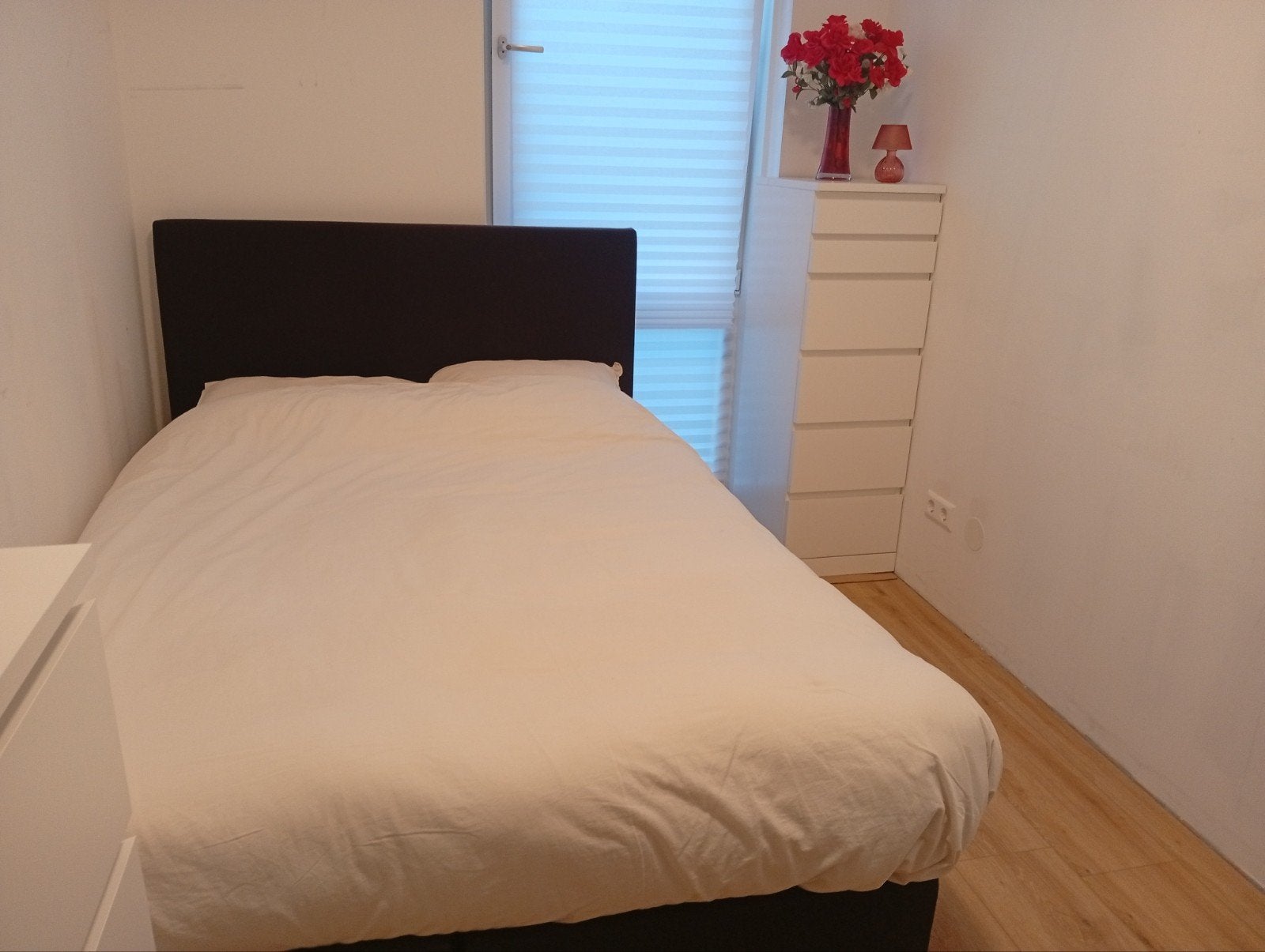 Mooie boxspring, zwart, Ophalen, Zwart, Tweepersoons, 140 cm