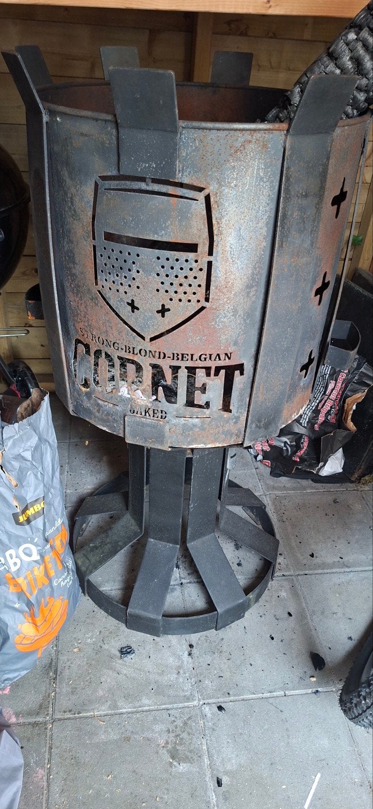Zware Cornet Vuurkorf - Robuust en Sfeervol, Ophalen, Gebruikt, Vuurkorf