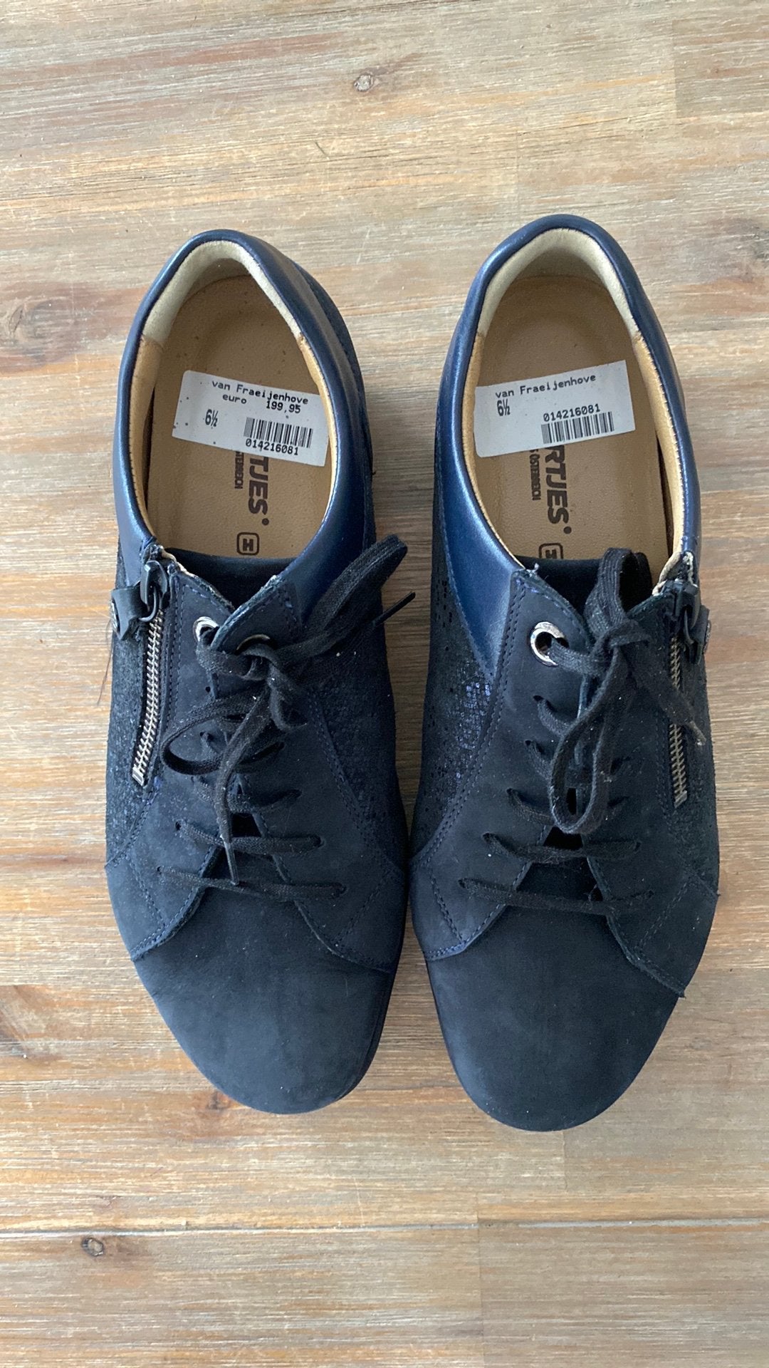 Hartjes blauwe schoenen 6,5 H, Kleding | Dames, Ophalen of Verzenden, Gedragen, Blauw, Sneakers of Gympen