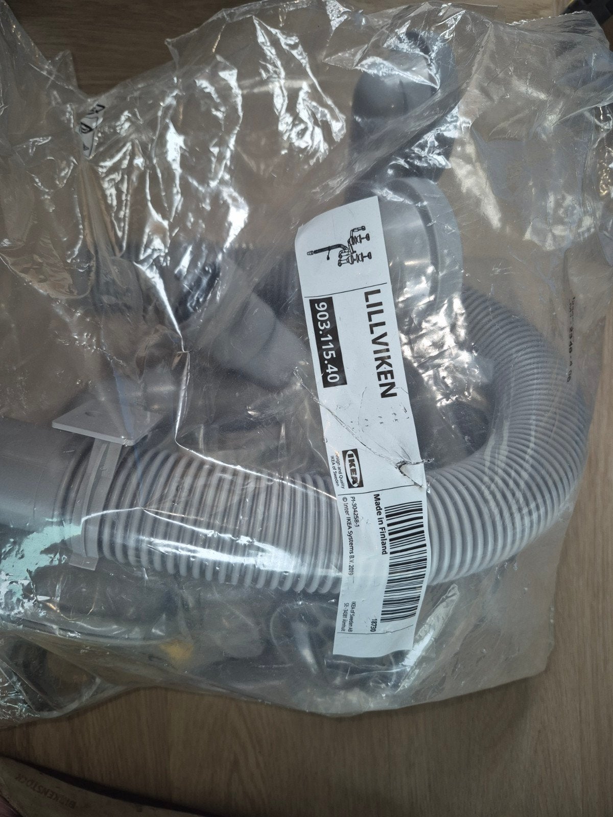 Ikea Lilviken dubbele afvoerset, Afvoer, Pvc, Nieuw, Ophalen of Verzenden