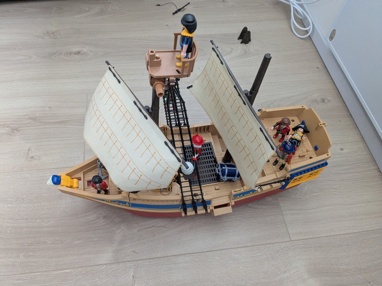 Playmobil piratenschip - Incompleet, Ophalen, Pirates, Gebruikt, Losse onderdelen