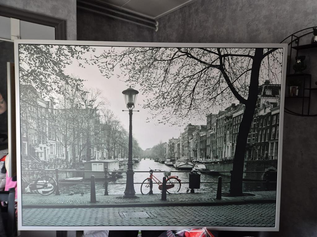 Amsterdam schilderij IKEA, Ophalen, 125 cm of meer, Zo goed als nieuw, Schilderij
